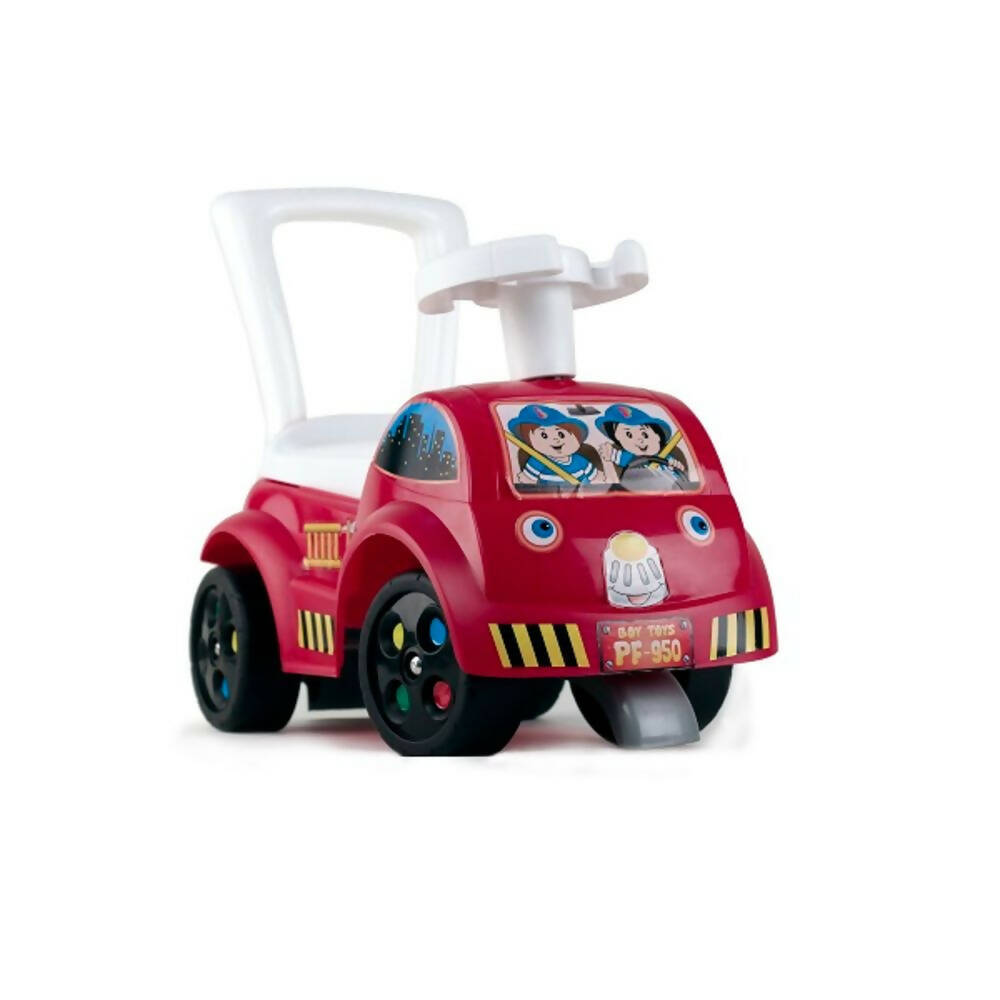 Carrito montable de bombero hot sale
