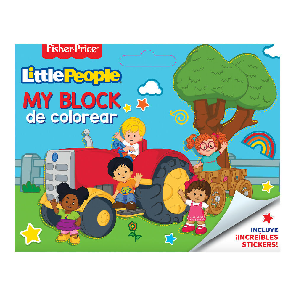 Libro de colorear Fisher Price con stickers