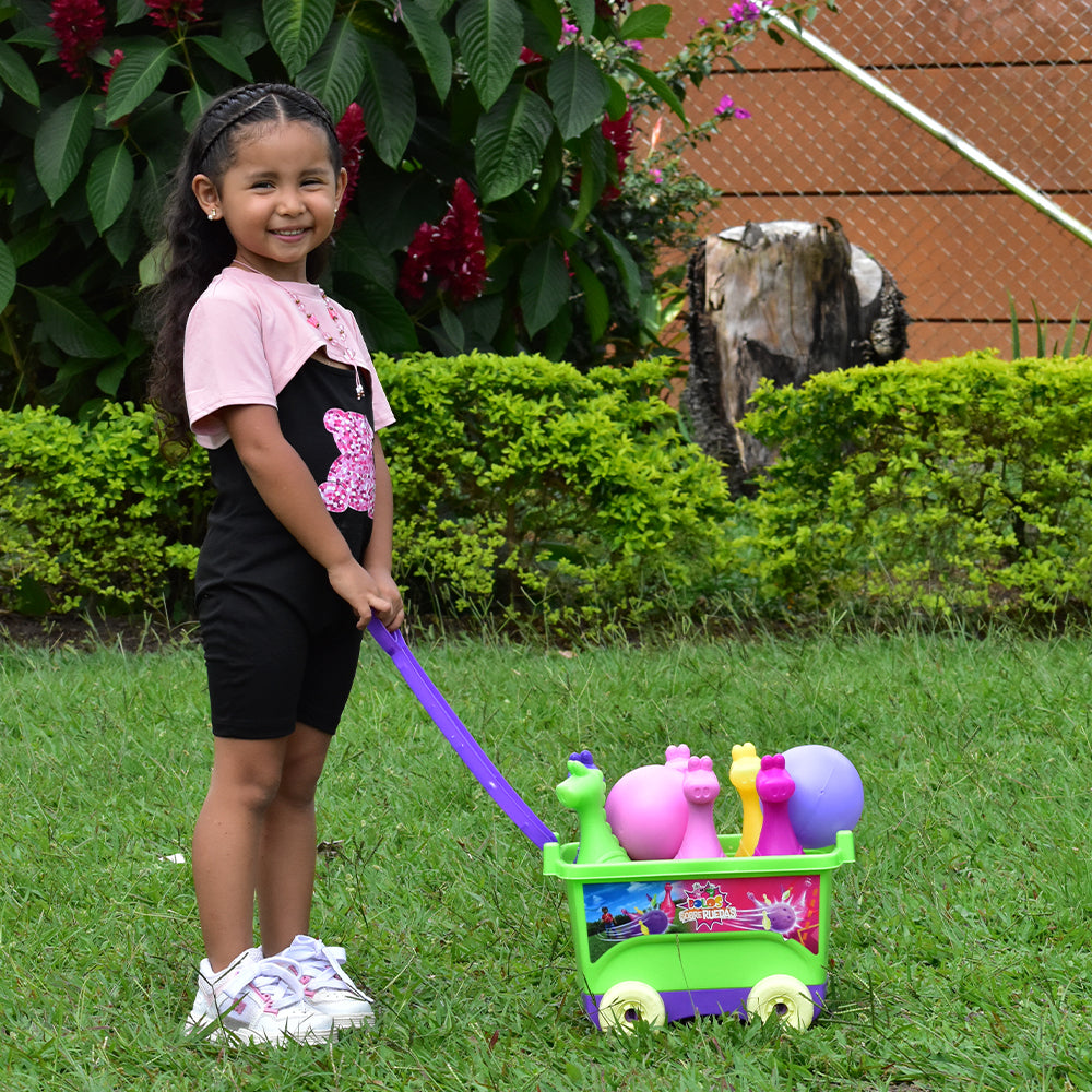 Juego de Bolos Sobre Ruedas Niña Marca Boy Toys