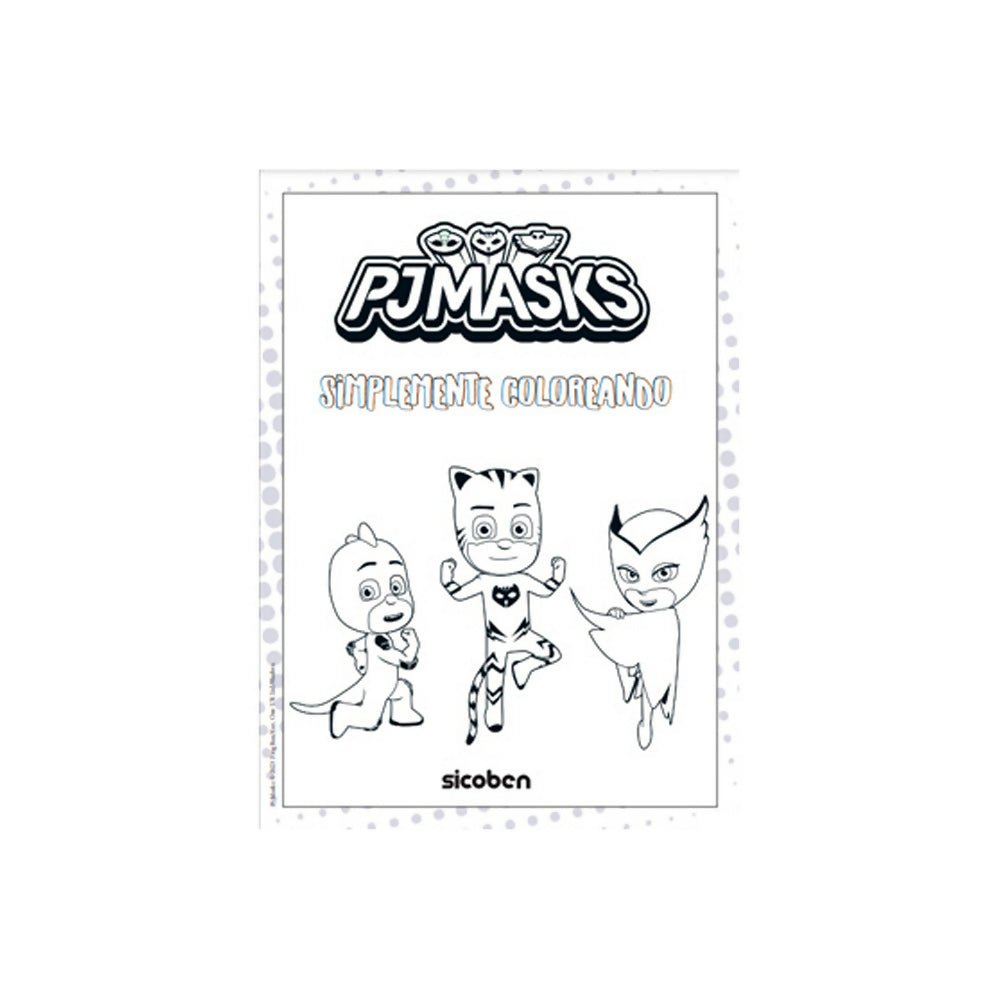 Libro Simplemente Coloreando - Pj Masks