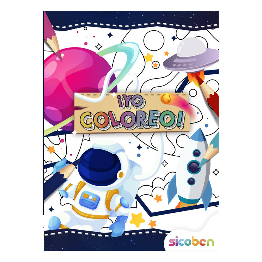 Libro de colorear Yo Coloreo, ideal para desarrollar la creatividad y habilidades motoras de los niños.