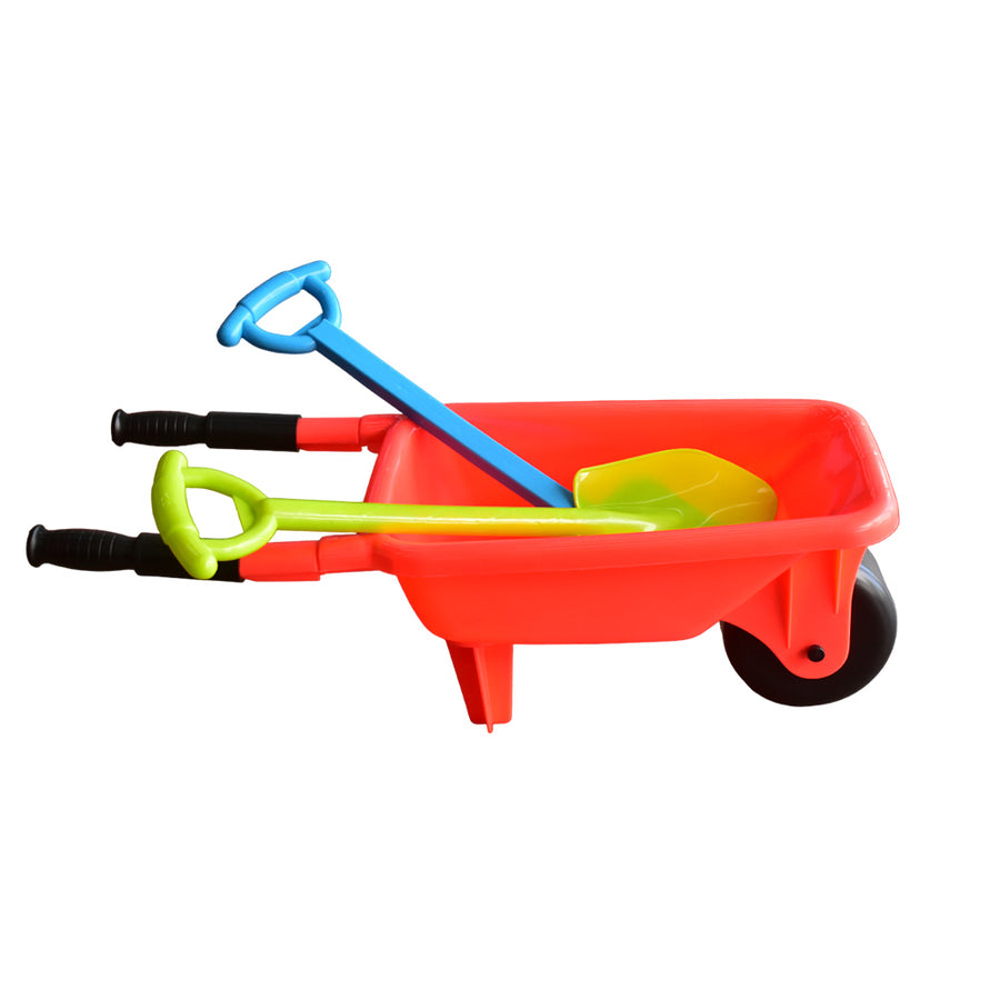 Carreta con Palas Boy Toys: juguete resistente y colorido para jugar en la arena y transportar objetos.