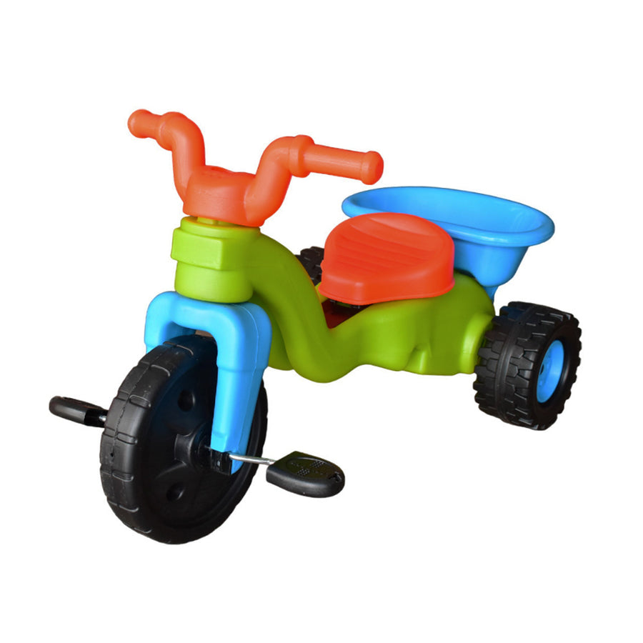 Triciclo con Volco Niño Boy Toys, ideal para el desarrollo motriz y horas de diversión al aire libre.