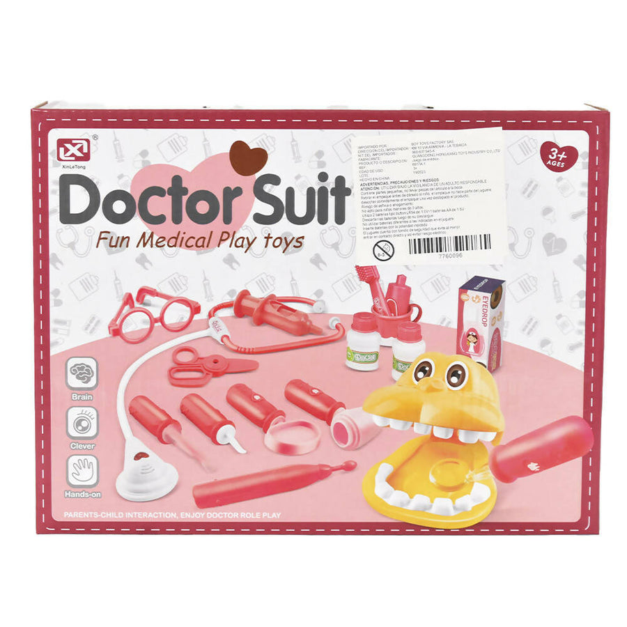 Juego de Medicina Rosa: set de doctora para niñas con accesorios educativos y divertidos para jugar a ser médico