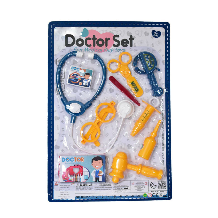 Set de Doctor Mini con 10 accesorios médicos para niños. Juguete educativo ideal para juegos de rol.