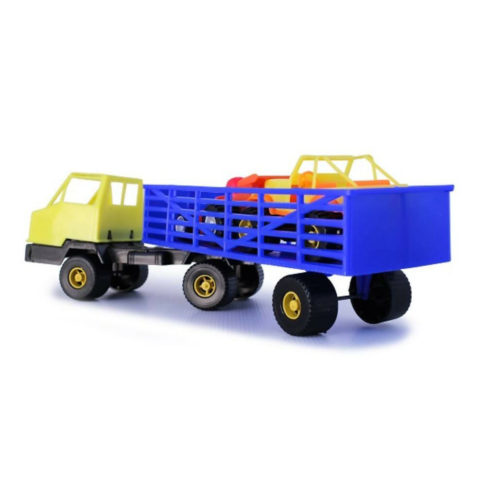 Vehículo tipo Tractomula con Jeeps Marca Boy Toys