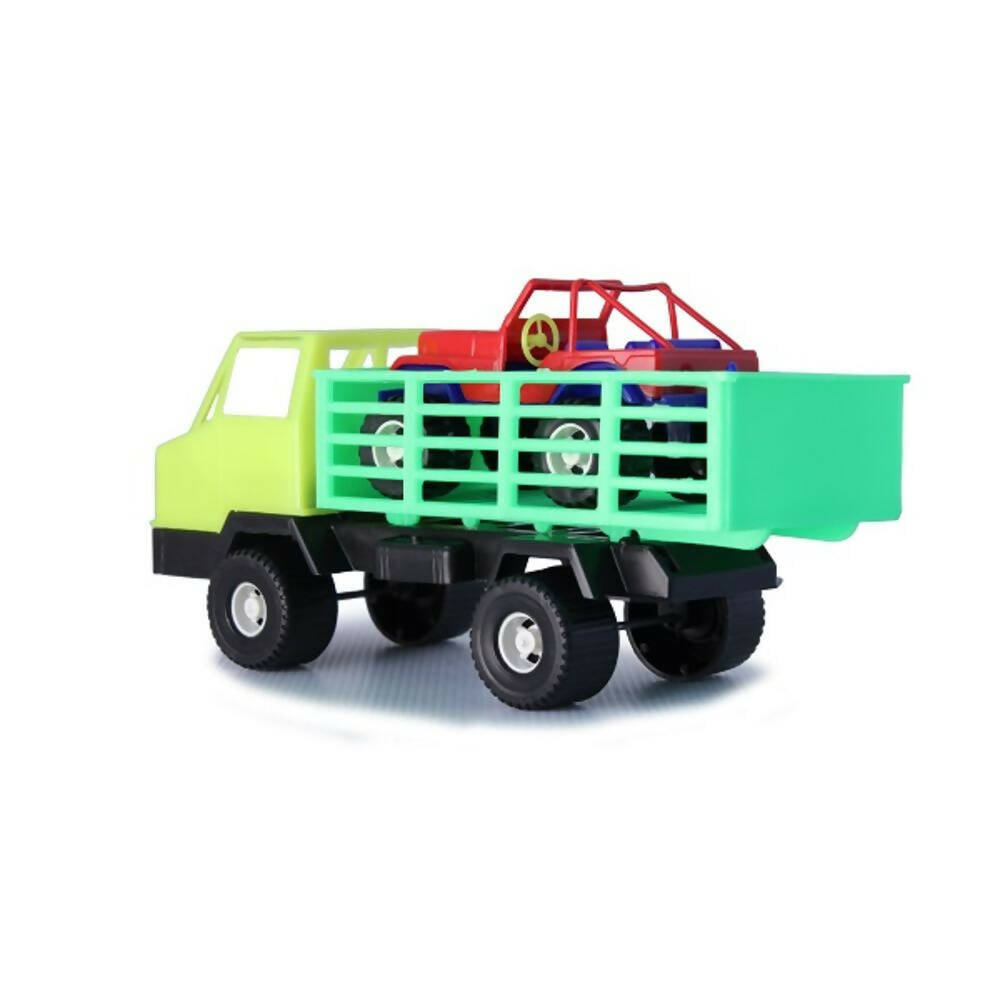 Vehículo tipo Camión Estaca con Jeep Marca Boy Toys